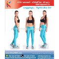 2016 pantalones capri de la yoga de las mujeres atractivas de la moda, polainas y sujetador determinados del deporte